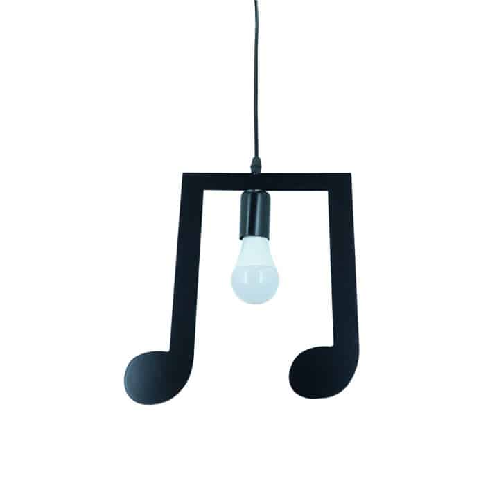 Đèn thả sắt hình nốt nhạc 355Mino57b | Phong cách: Hiện tại, Đơn giản | Trang trí Quán cà phê, phòng khách, bếp, quầy bar