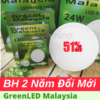 Đèn LED ốp trần tròn Greenled Malaysia | Ánh sáng: Trắng, Vàng, 3 Màu | 12W 18W 24W