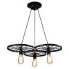 Đèn Thả Sắt Bánh xe 355MinoTCF011 | Hiện đại, Tân cổ điển | Trang trí Quán cà phê, Quầy Bar, Bàn Ăn, Shop, Phòng khách, Văn Phòng - Hình ảnh 5
